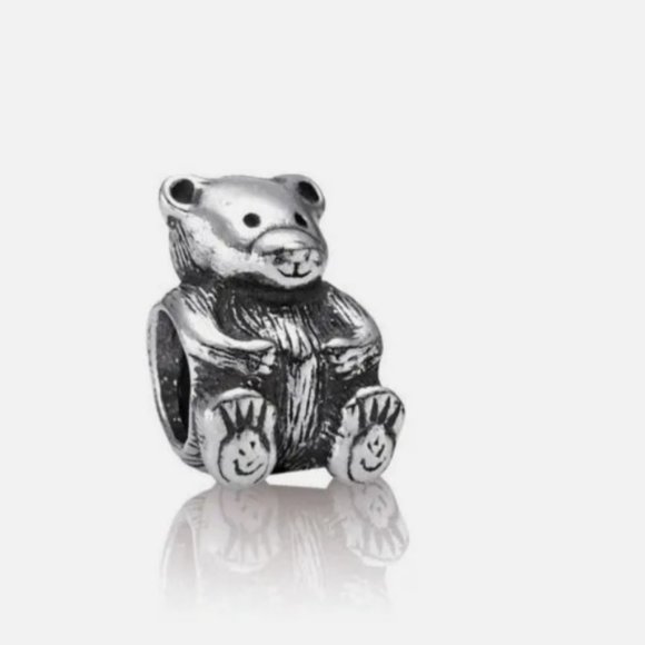 Pandora Sterling Silver Teddy Bear Bracelet Bead - Picture 1 of 1